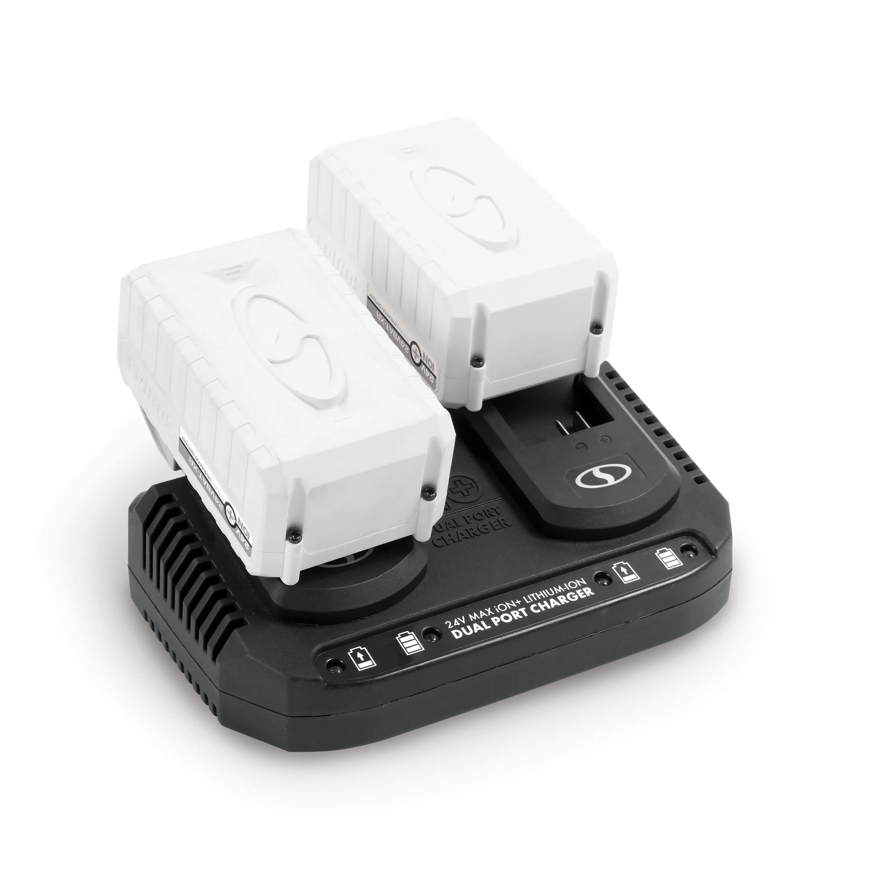 Snow Joe   Sun Joe 24V-5AMP-SK2D CERTIFIED AUTHENTIC 24-Volt* Starter Kit | W/ 2 x 5.0-Ah Batteries   Dual Port Charger