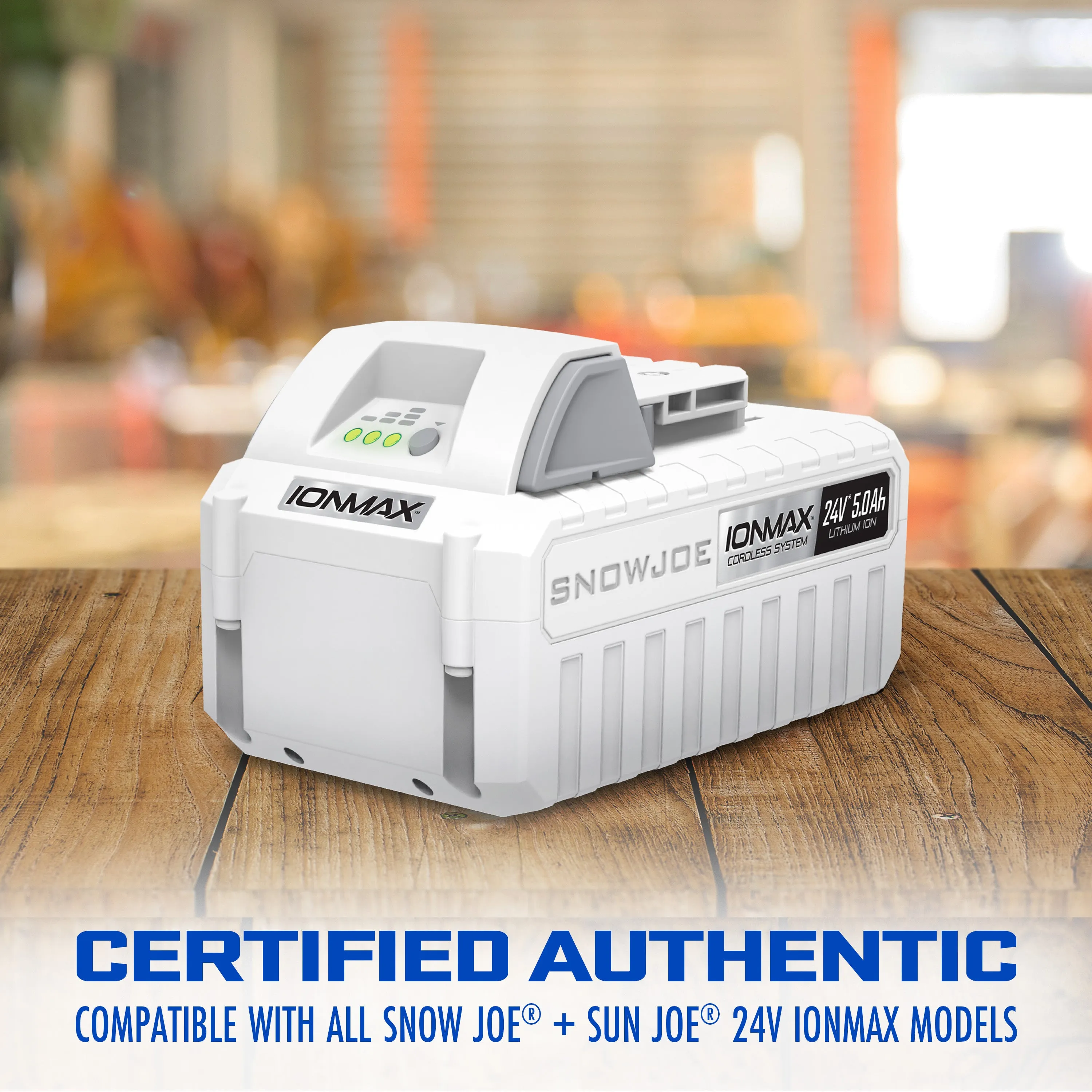 Snow Joe   Sun Joe 24V-5AMP-SK2D CERTIFIED AUTHENTIC 24-Volt* Starter Kit | W/ 2 x 5.0-Ah Batteries   Dual Port Charger