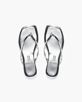 Square Toe Lily Mirror - Chrome