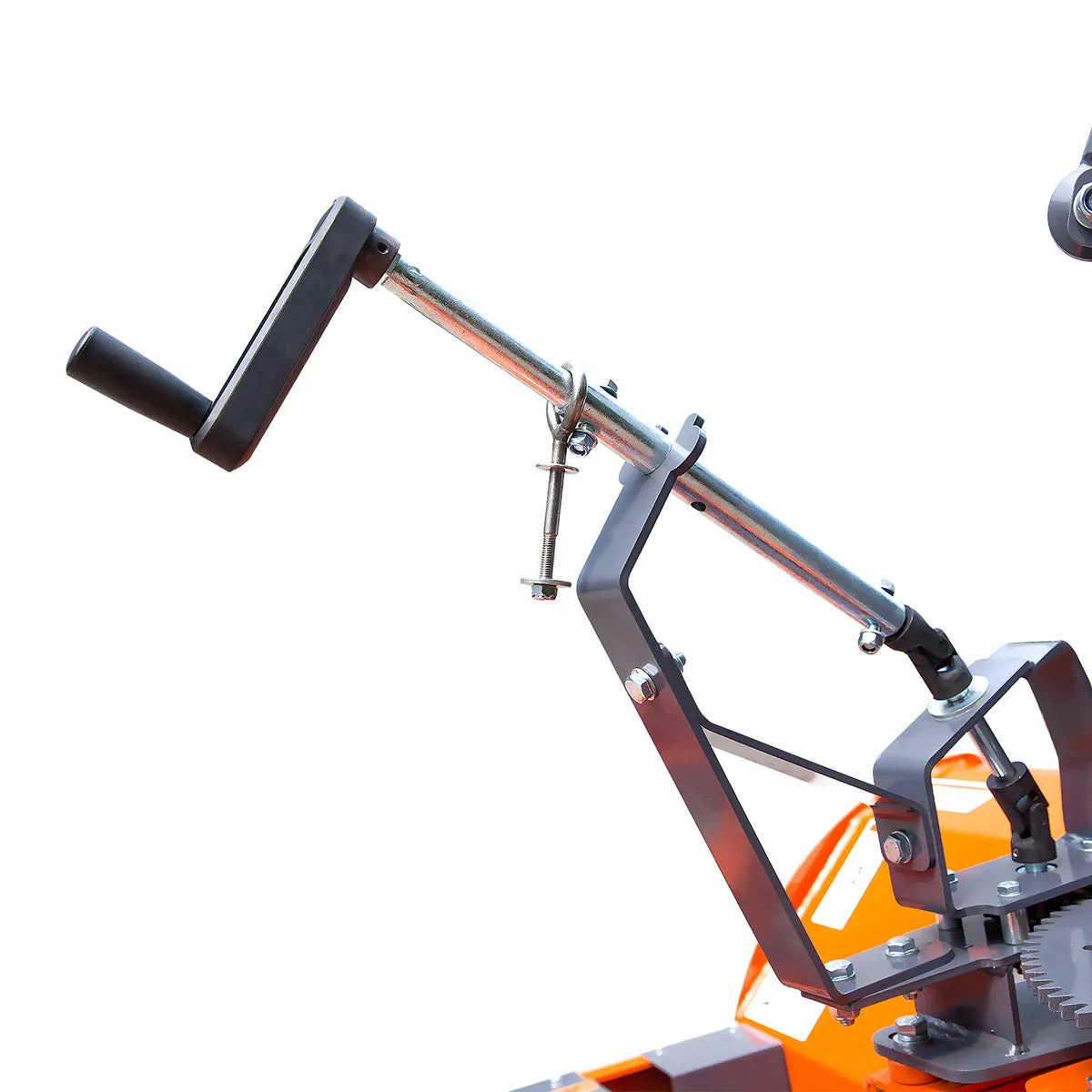 TMG Industrial 72” Skid Steer Snow Blower, 45-75 HP Loader Required, 24” Diameter Impeller, 360° Motor Driven Snow Chute, TMG-SSB72