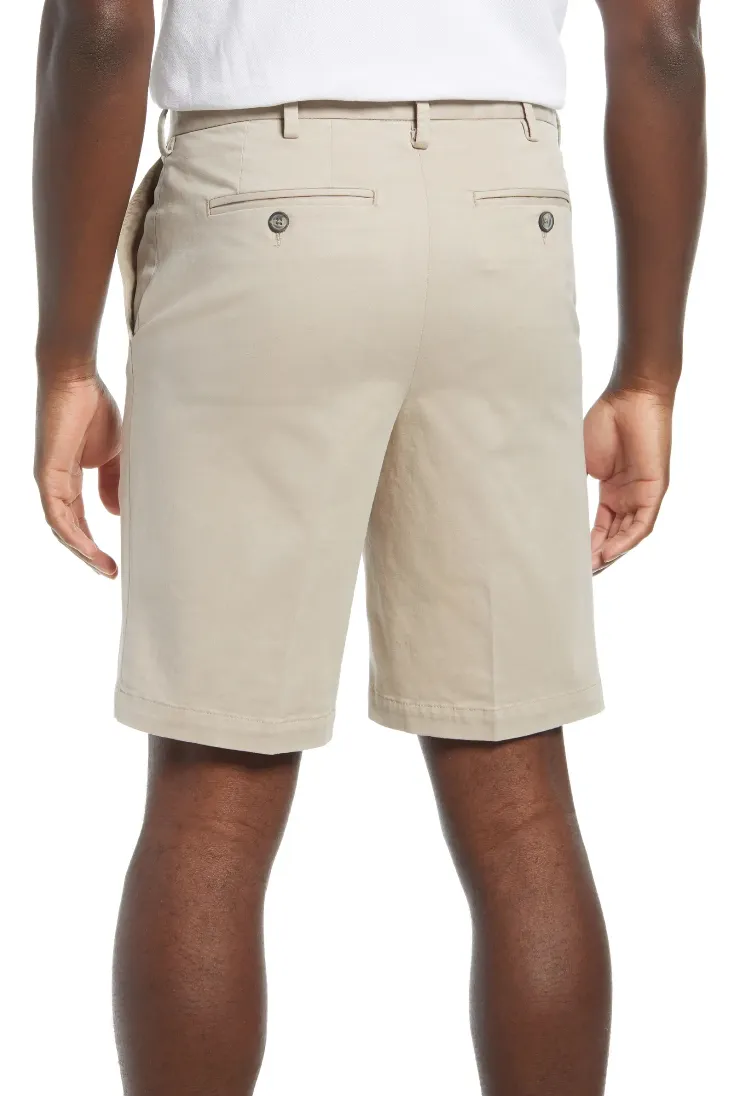 Vintage 1946 Stretch Twill Short<br>Khaki<br>Flat Front<br>Regular Rise