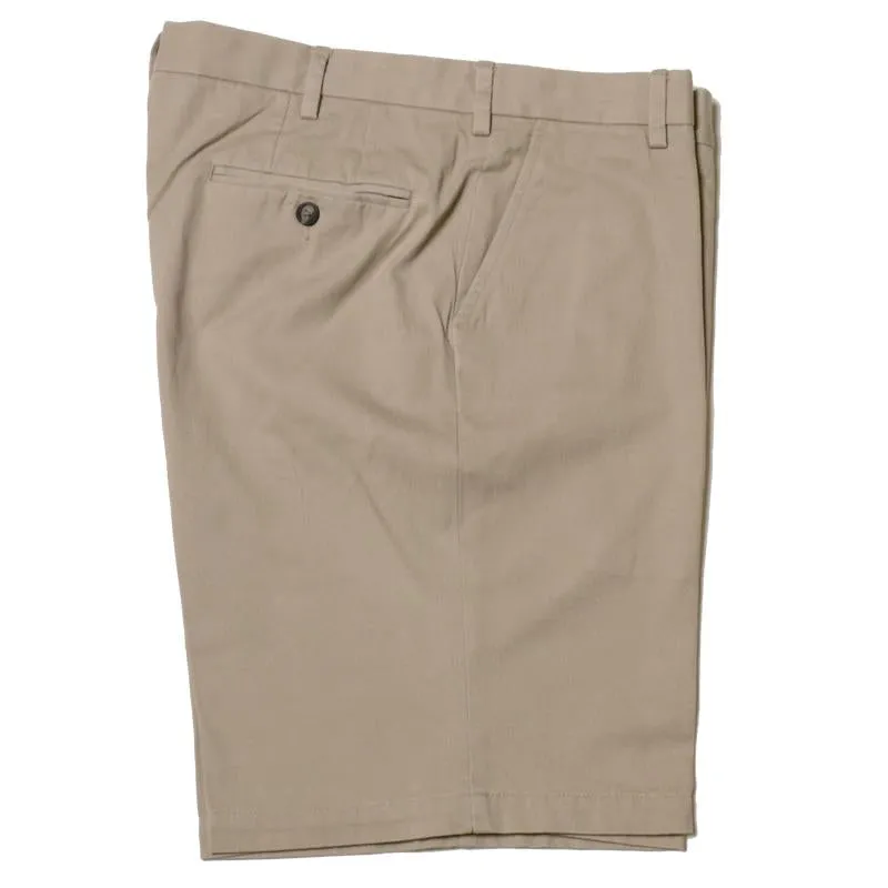 Vintage 1946 Stretch Twill Short<br>Khaki<br>Flat Front<br>Regular Rise