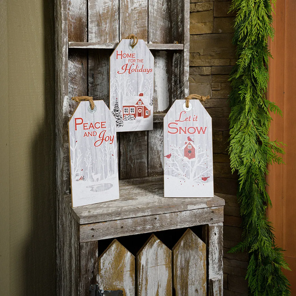 Winter Farm Set of 3 Hanging Signs