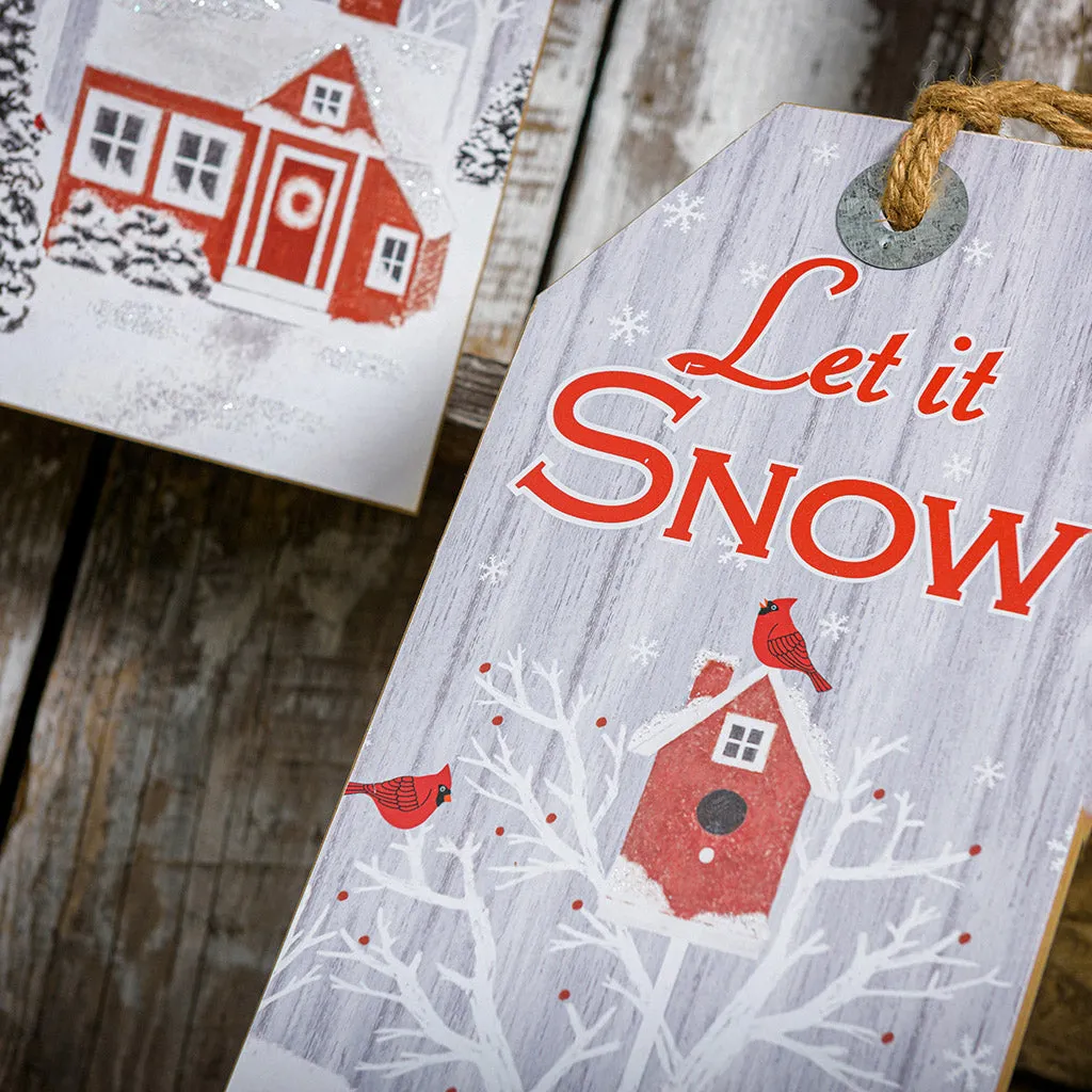Winter Farm Set of 3 Hanging Signs