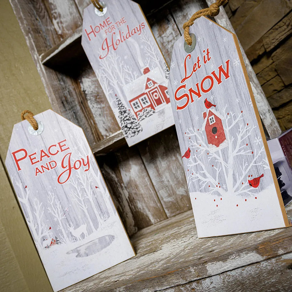 Winter Farm Set of 3 Hanging Signs