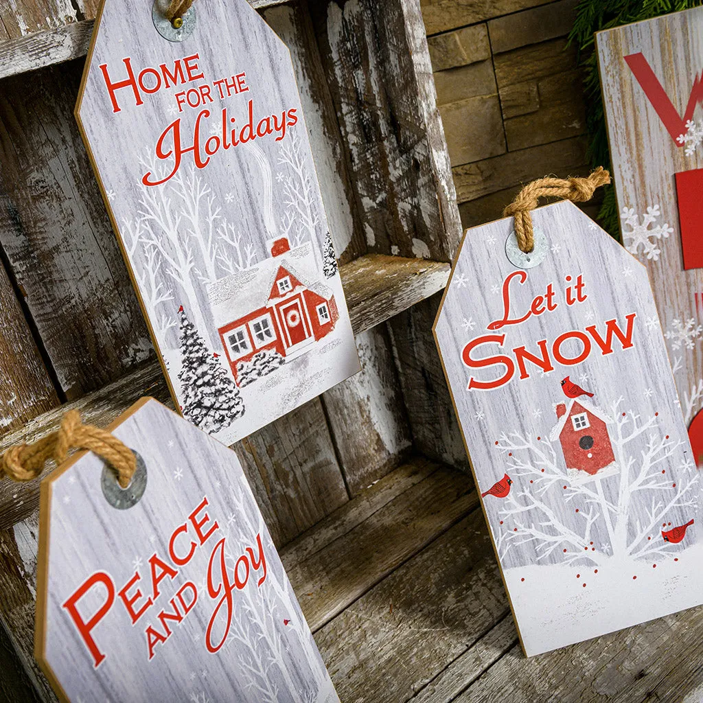 Winter Farm Set of 3 Hanging Signs