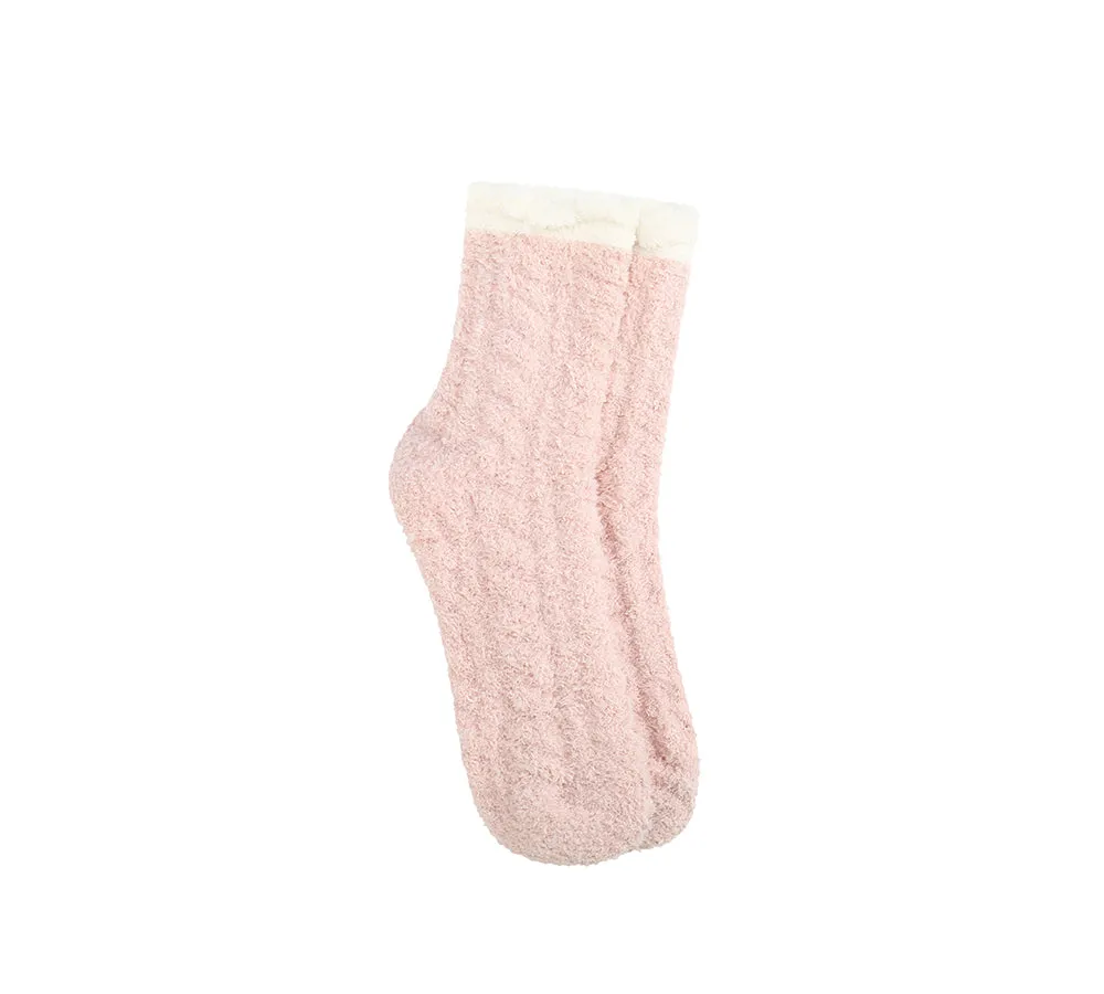 Women Crew Fluffy Socks Five Pairs