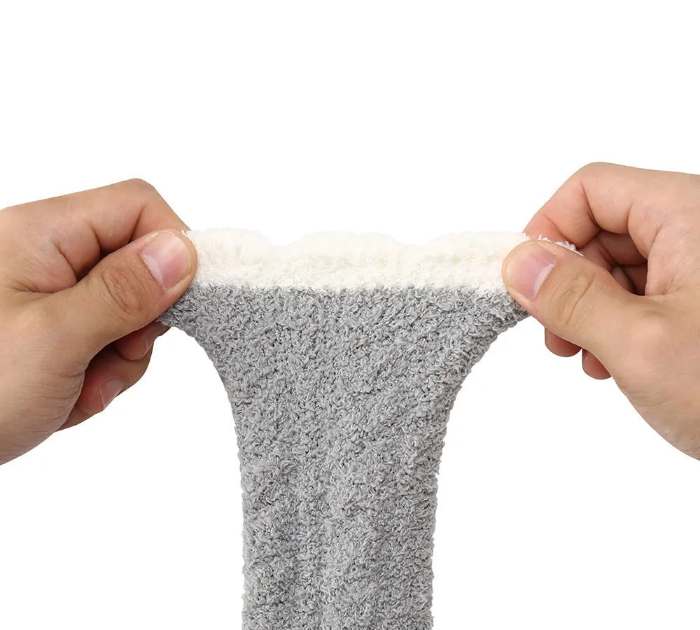 Women Crew Fluffy Socks Five Pairs