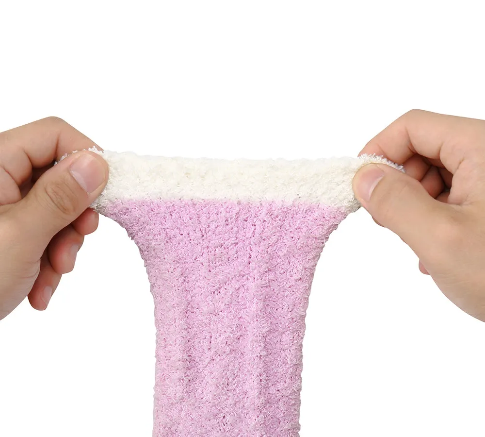 Women Crew Fluffy Socks Five Pairs