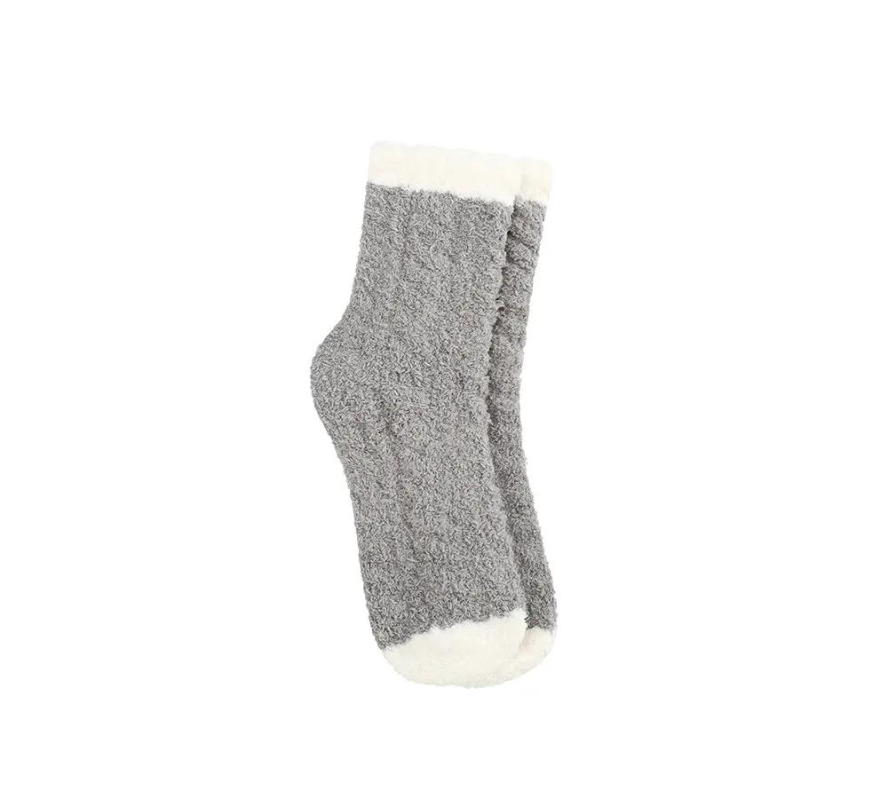 Women Crew Fluffy Socks Five Pairs