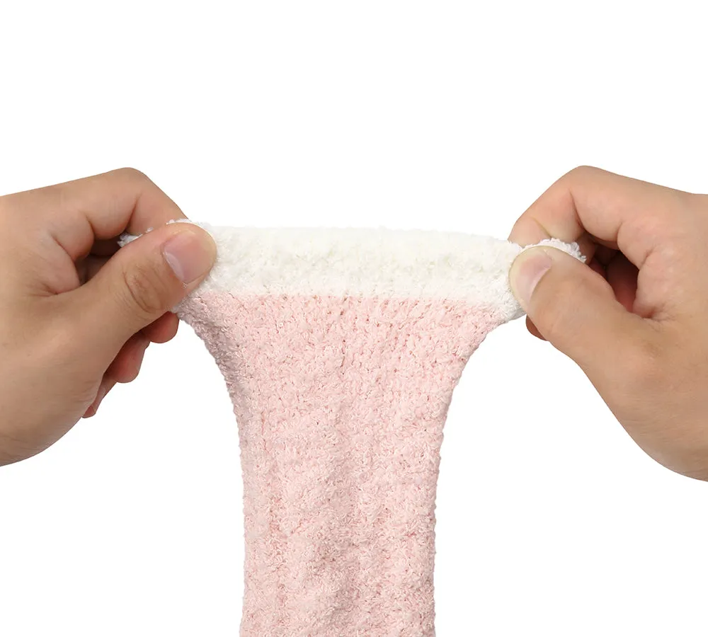 Women Crew Fluffy Socks Five Pairs