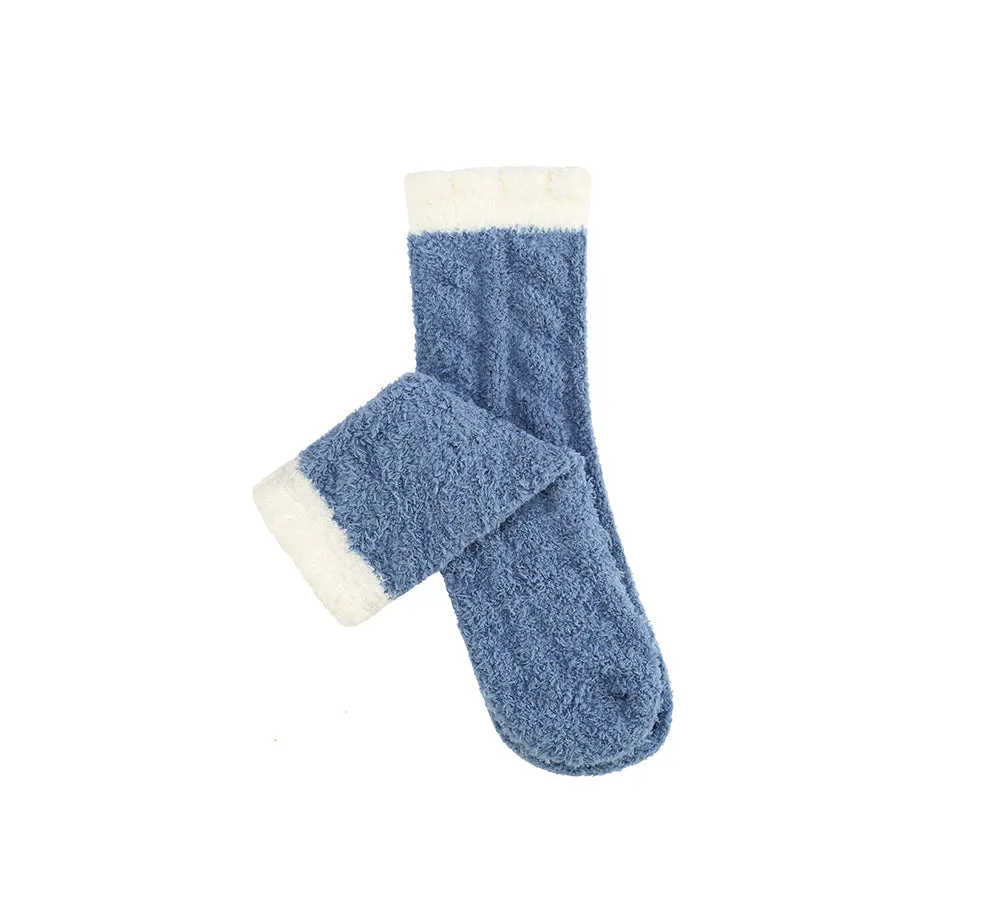 Women Crew Fluffy Socks Five Pairs