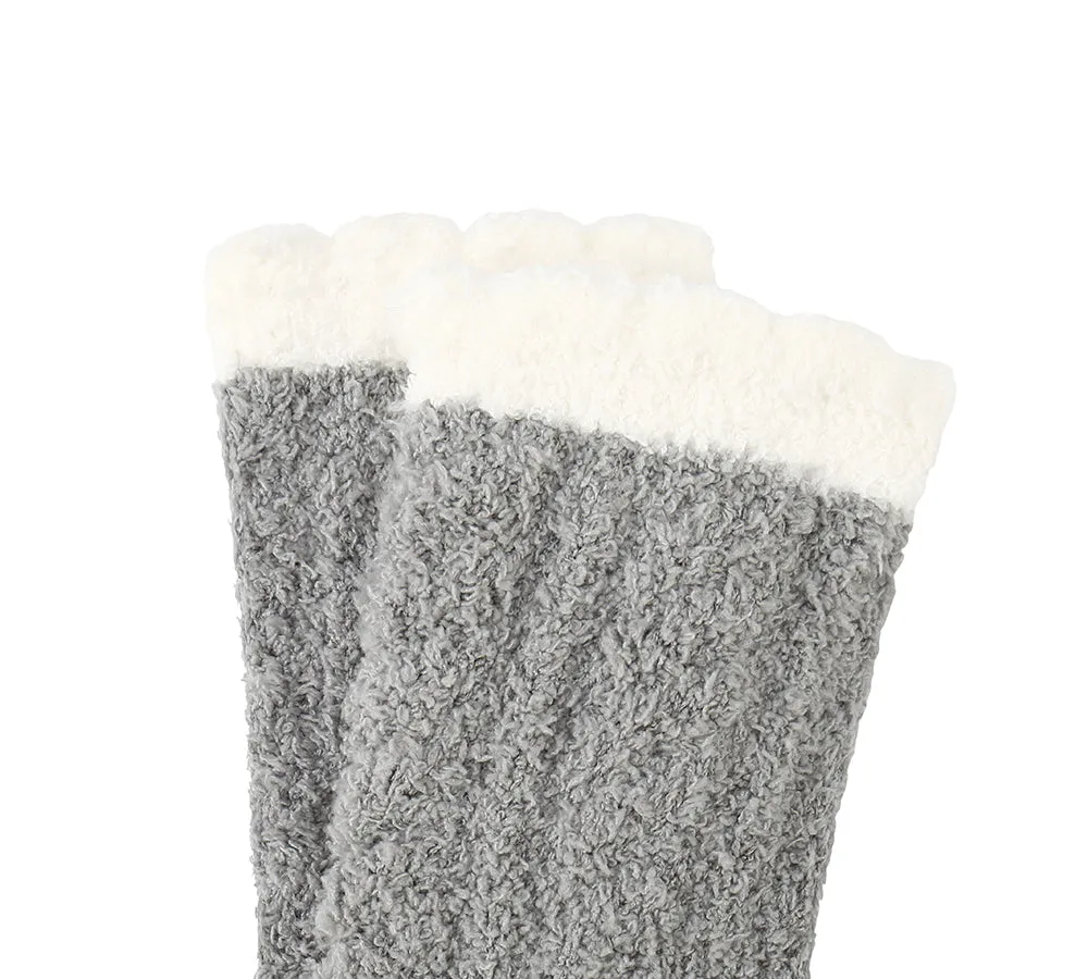 Women Crew Fluffy Socks Five Pairs