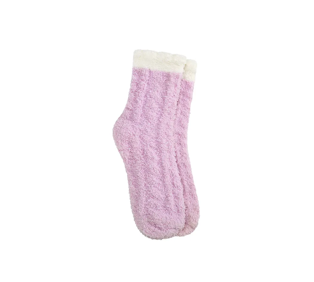 Women Crew Fluffy Socks Five Pairs