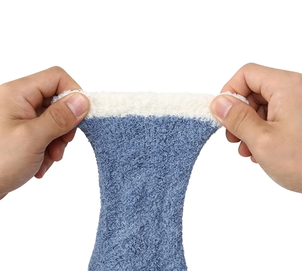 Women Crew Fluffy Socks Five Pairs