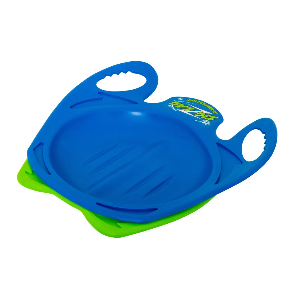 Zig-Zag Steering Sled | 1 Rider Plastic Snow Sled