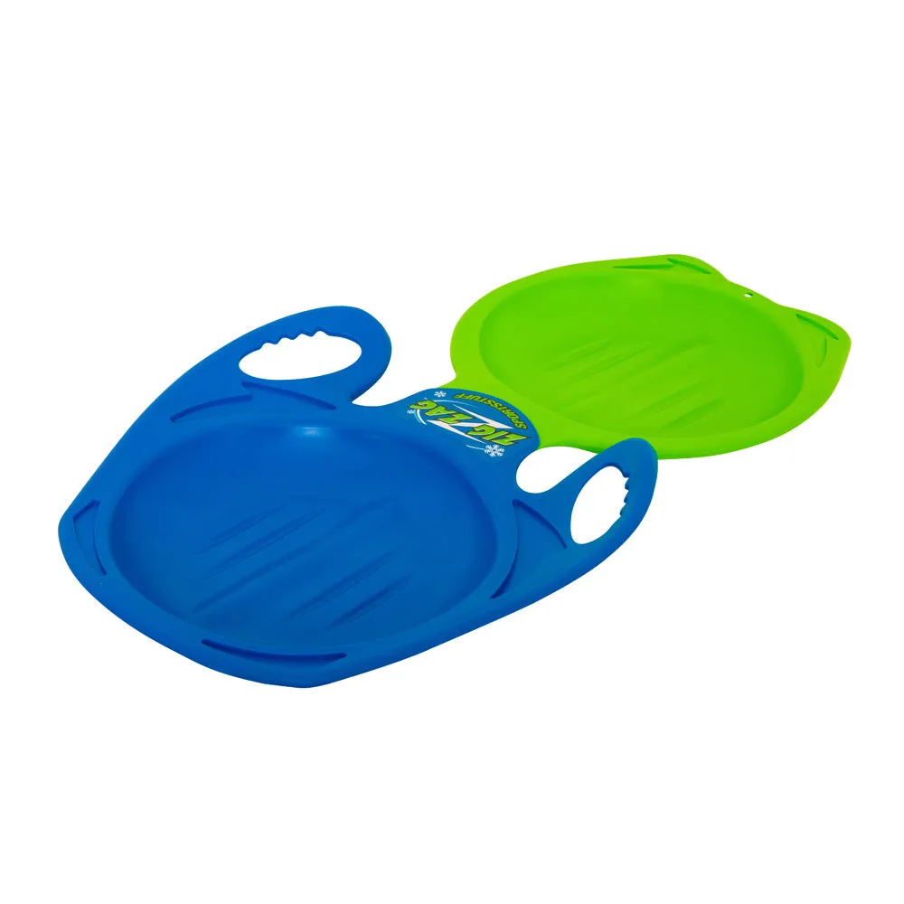 Zig-Zag Steering Sled | 1 Rider Plastic Snow Sled