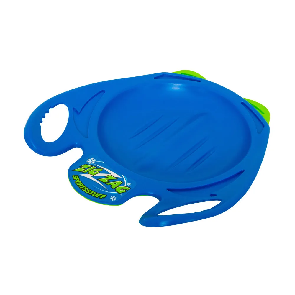 Zig-Zag Steering Sled | 1 Rider Plastic Snow Sled